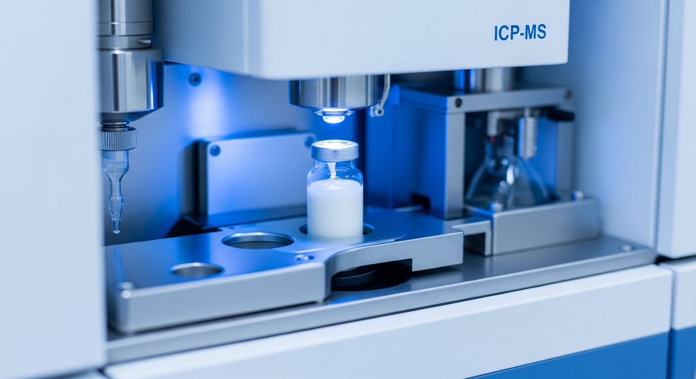Schwermetallanalyse Kosmetik – ICP-MS mit Probe